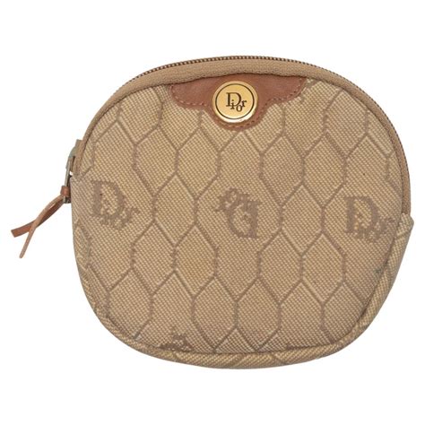 dior coin purse with chain|authentic Dior monogram wallet.